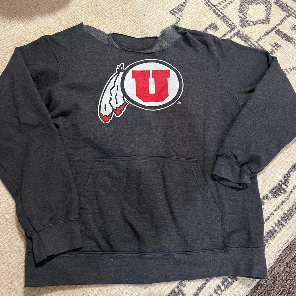 utah utes, university of utah off the shoulder sweatshirt